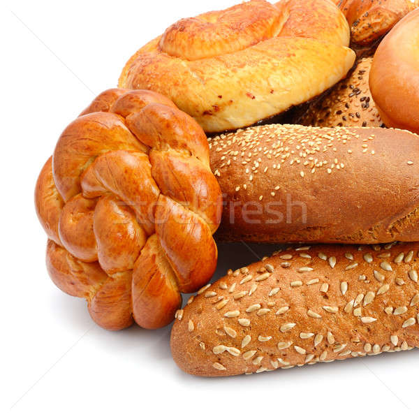 bread and bakery products isolated on white background Stock photo © alinamd