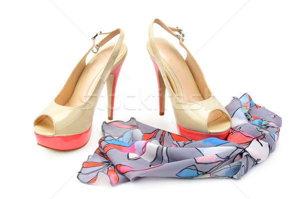 elegant sandals and scarf Stock photo © alinamd