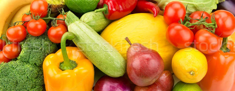 bright background of ripe fruit and vegetables Stock photo © alinamd