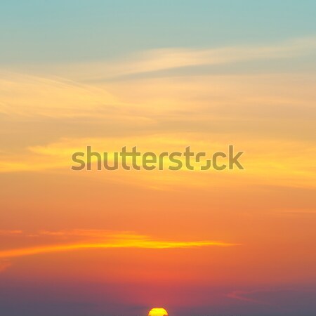 beautiful sunrise and cloudy sky Stock photo © alinamd