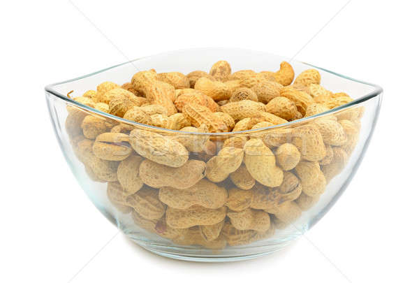 crude peanuts isolated on white background Stock photo © alinamd