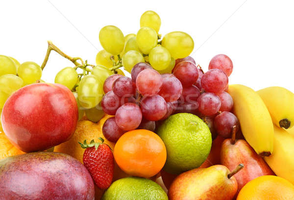 set of fruits isolated on white background Stock photo © alinamd
