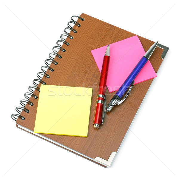 Notepad and pens. Stock photo © alinamd