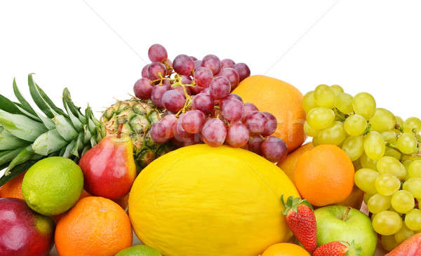 set of fruits isolated on white background Stock photo © alinamd