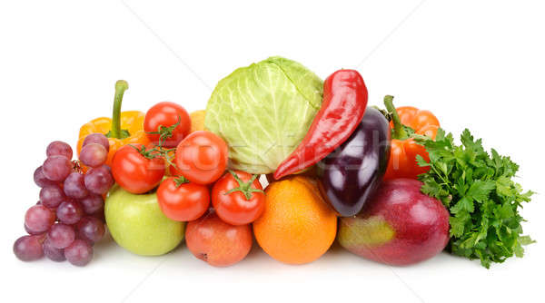 Owoce warzyw odizolowany biały żywności jabłko Zdjęcia stock © alinamd