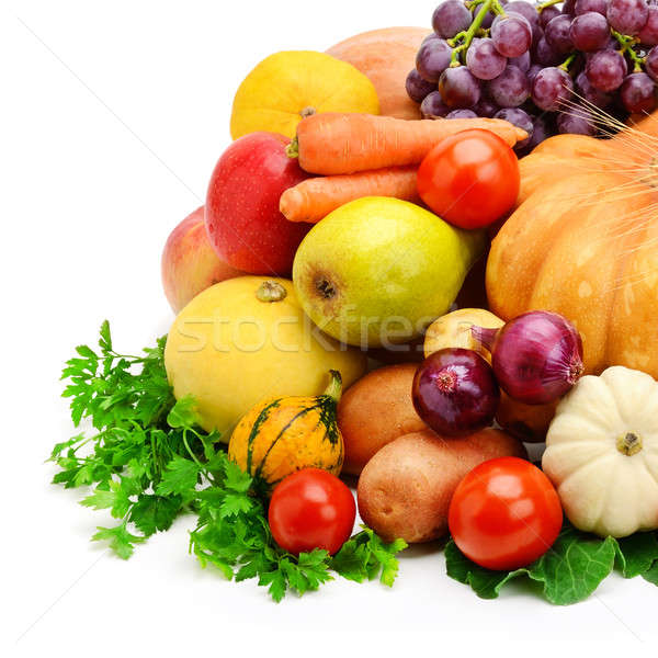 fruits and vegetables isolated on a white background Stock photo © alinamd
