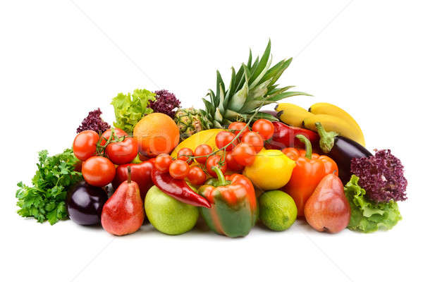 fruit and vegetable isolated on white background Stock photo © alinamd