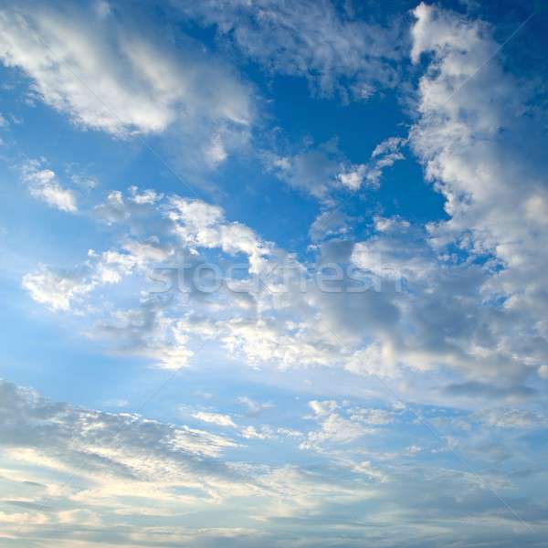 The white cumulus clouds against the blue sky Stock photo © alinamd
