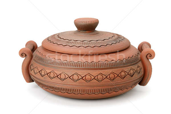 clay pot isolated on white background Stock photo © alinamd