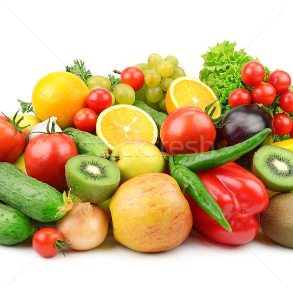 fruits and vegetables  isolated on a white background Stock photo © alinamd