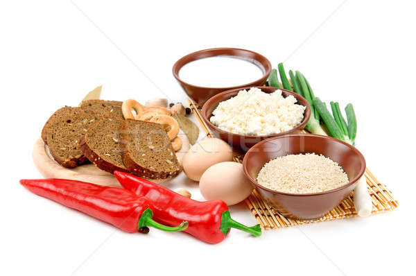 set of healthy food Stock photo © alinamd