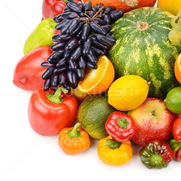 fruits and vegetables isolated on white background Stock photo © alinamd