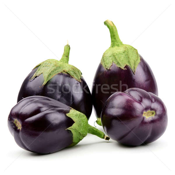  eggplants isolated on white background Stock photo © alinamd