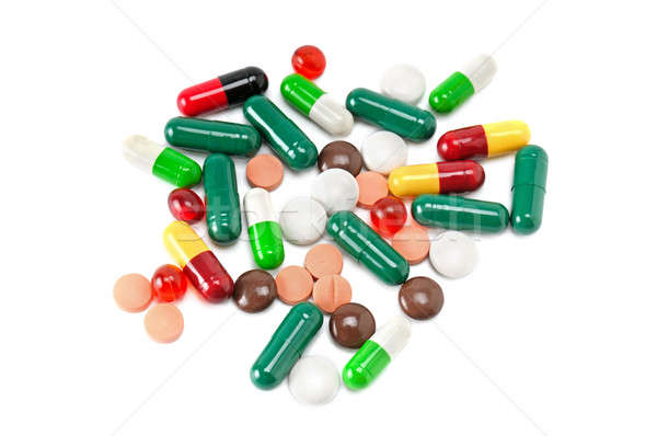 set of pills isolated on white background Stock photo © alinamd