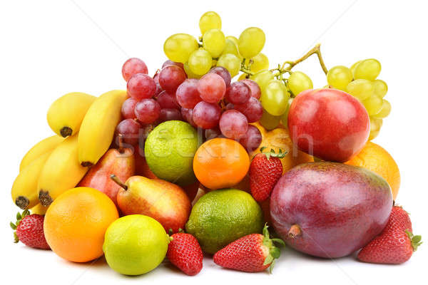 商业照片: 集· 水果 · 孤立 ·白· 苹果 · 水果