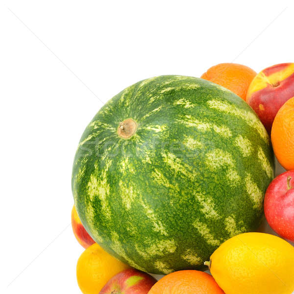 watermelon and fruit set isolated on a white background Stock photo © alinamd