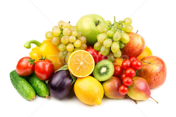 fruits and vegetables isolated on white background Stock photo © alinamd