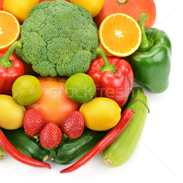 fruits and vegetables isolated on white background Stock photo © alinamd