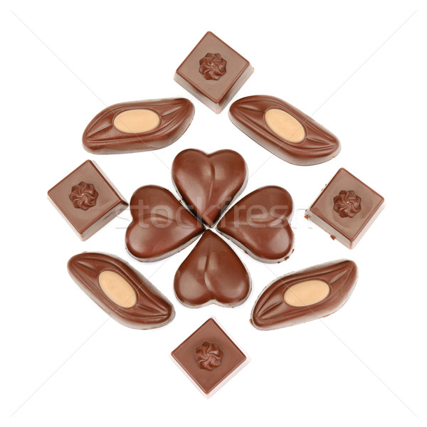 chocolate candy isolated on white background Stock photo © alinamd