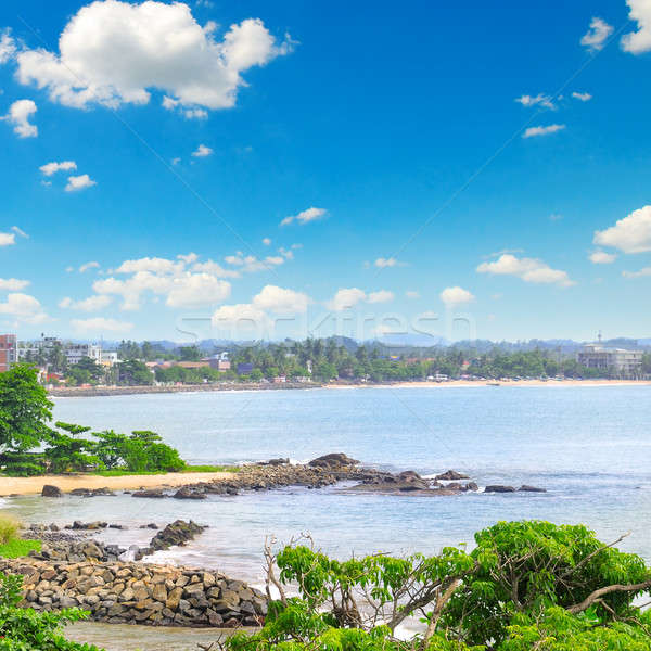 views of the port city on the ocean (Galle Sri Lanka) Stock photo © alinamd