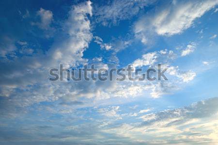 The white cumulus clouds against the blue sky Stock photo © alinamd