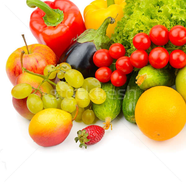 fruits and vegetables isolated on white Stock photo © alinamd