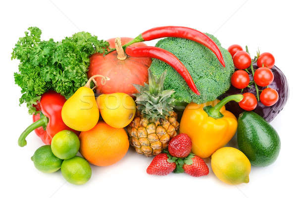 fruit and vegetable isolated on white background Stock photo © alinamd