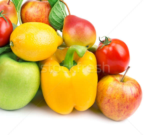 fruits and vegetables isolated on white background Stock photo © alinamd