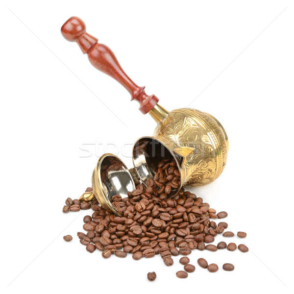 coffee pot and coffee beans Stock photo © alinamd