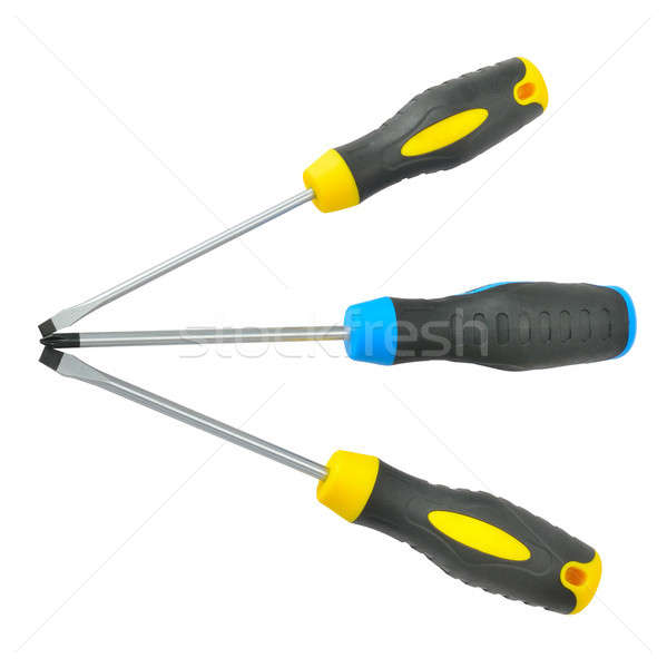 set of screwdrivers isolated on a white background Stock photo © alinamd