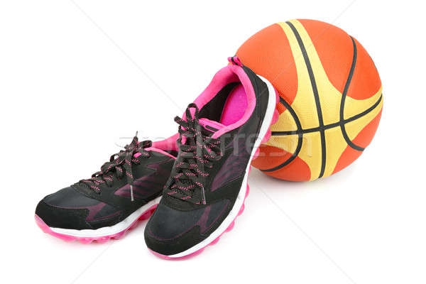 體育 運動鞋 籃球 孤立 白 設計 商業照片 © alinamd