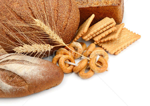 bread and flour products isolated on white background Stock photo © alinamd