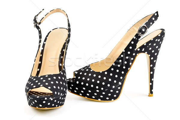 Zapatos aislado blanco mujer moda fondo Foto stock © alinamd