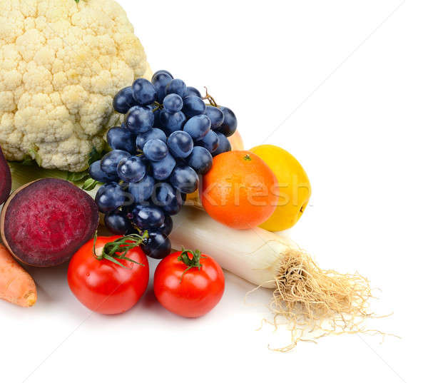 fruits and vegetables isolated on white background Stock photo © alinamd