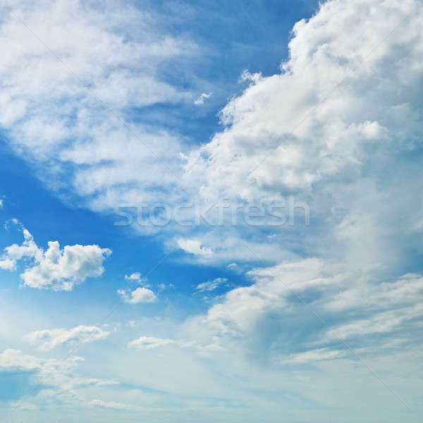 The white cumulus clouds against the blue sky Stock photo © alinamd
