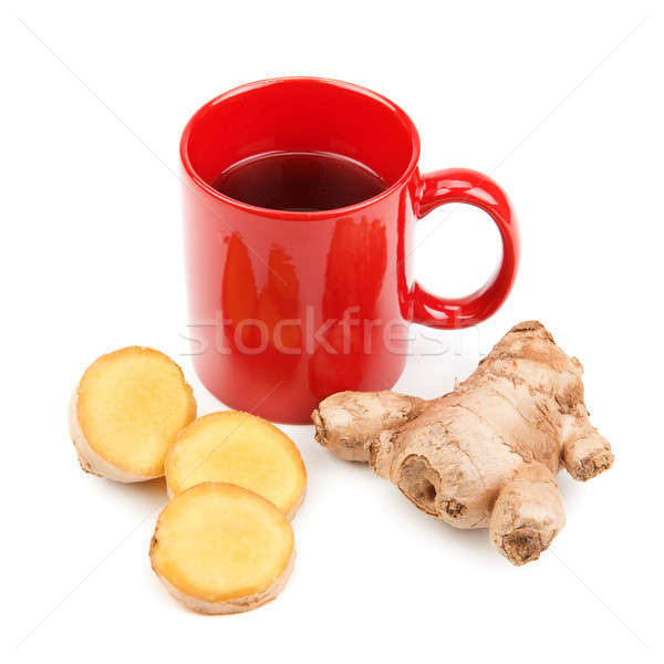 ginger root and a cup of tea  Stock photo © alinamd