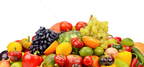 fruits and vegetables isolated on white background Stock photo © alinamd