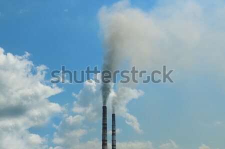 smoke from the pipes Stock photo © alinamd