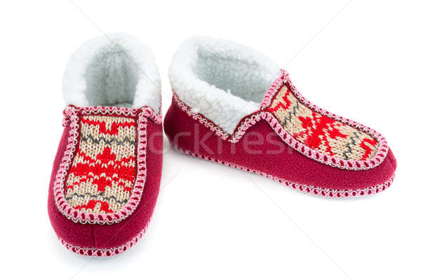 house slippers isolated on white background Stock photo © alinamd