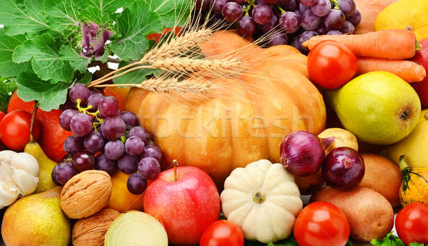 bright background of fruits and vegetables Stock photo © alinamd