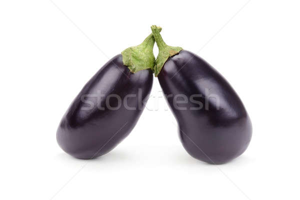 ripe eggplants isolated on white background Stock photo © alinamd