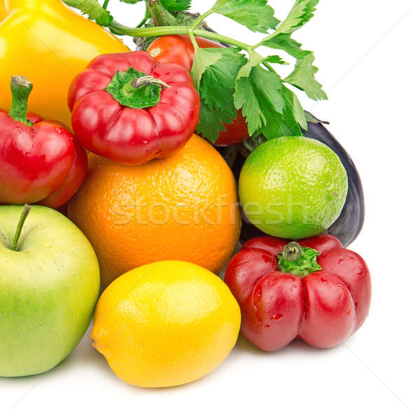 水果 蔬菜 孤立 白 蘋果 水果 商業照片 © alinamd