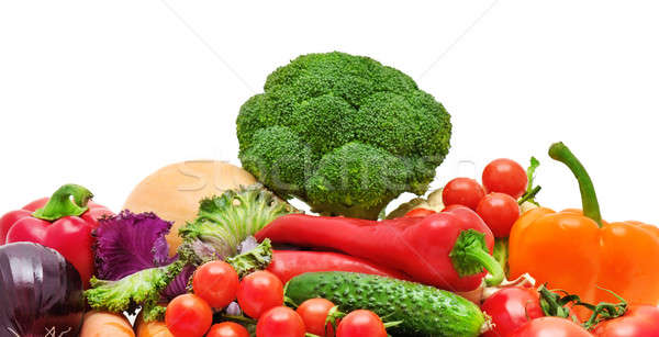 Set of vegetables isolated on white background Stock photo © alinamd