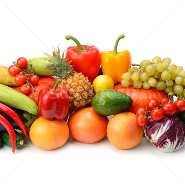 fruit and vegetable isolated on white Stock photo © alinamd