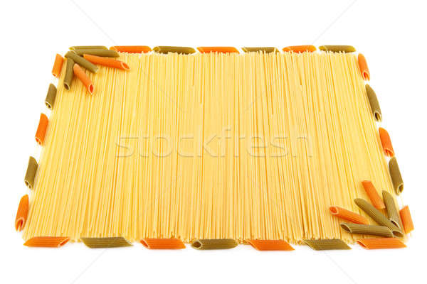 set of pasta isolated on white background Stock photo © alinamd