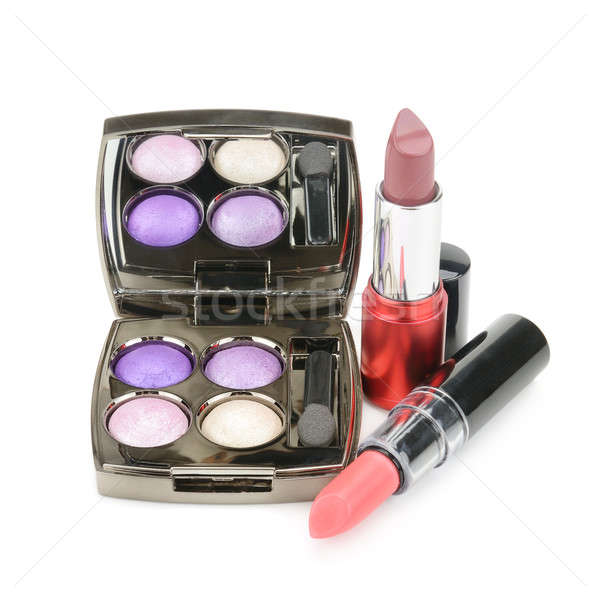 lipsticks and eye shadow Stock photo © alinamd