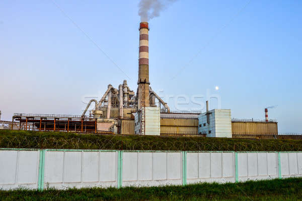 Poluição atmosférico ar plantas construção tecnologia Foto stock © AlisLuch
