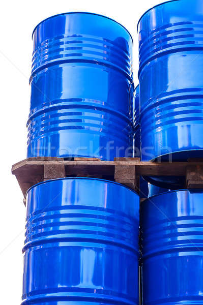 Chemical tanks stored at the storage of waste. Stock photo © AlisLuch