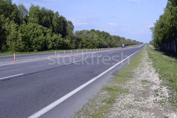 Asphalt road with markings Stock photo © AlisLuch