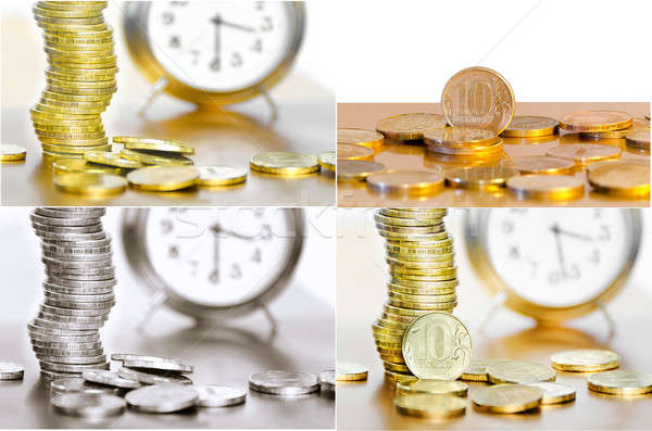 Stockfoto: Business · geld · werk · achtergrond · tijd · financieren